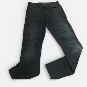 Mother denim HW Looker Ankle Fray in Night Owl dark wash ladies size 26 grunge